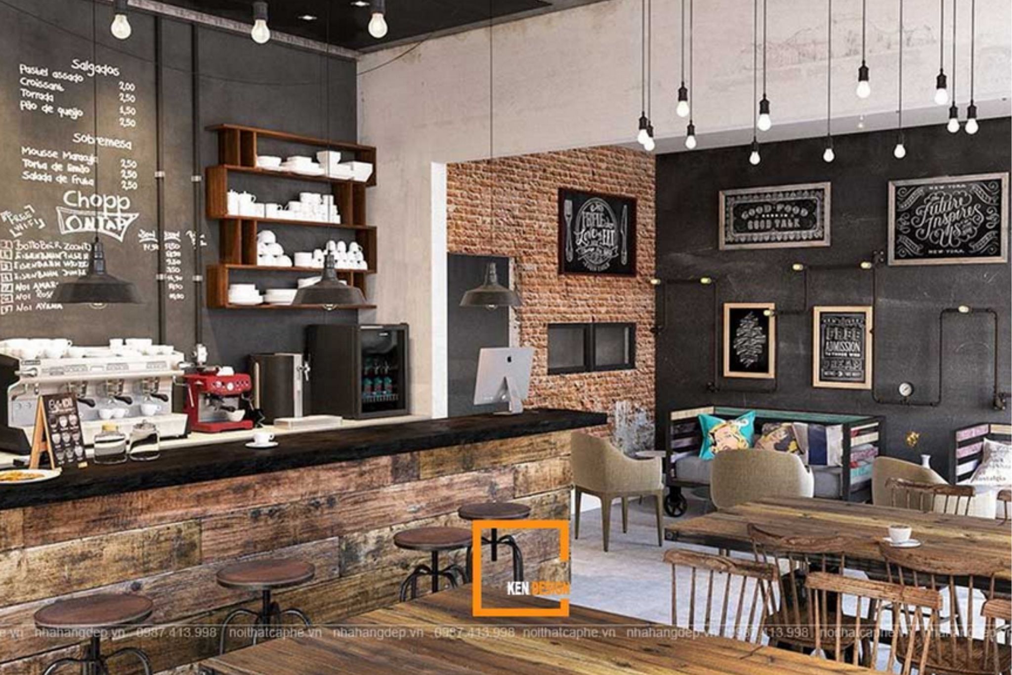 Tránh những khoản chi không cần thiết khi thiết kế quán cafe ngân sách thấp